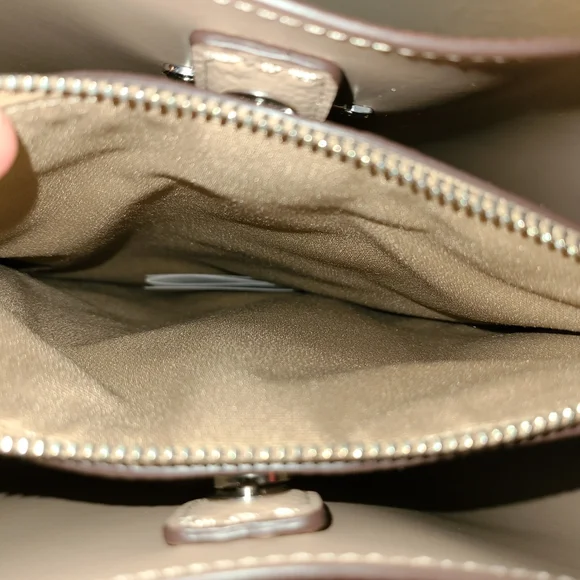 COACH 91122 LEATHER TOWN BUCKET BAG TANGERINE TAUP - Picture 6 of 10